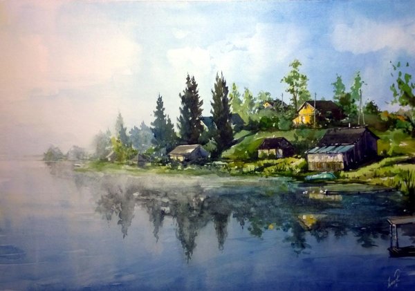 Валдайский Иверский монастырь картина