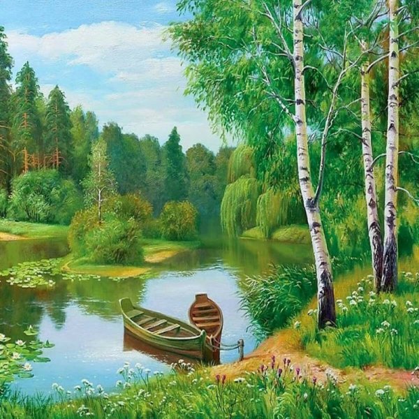 Лес мультяшный