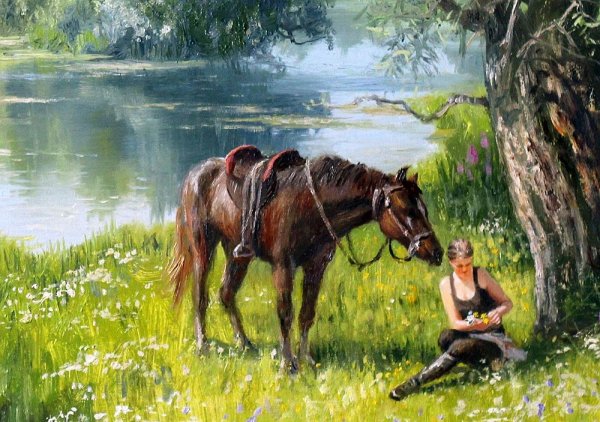 Жданов Владимир художник картины кони