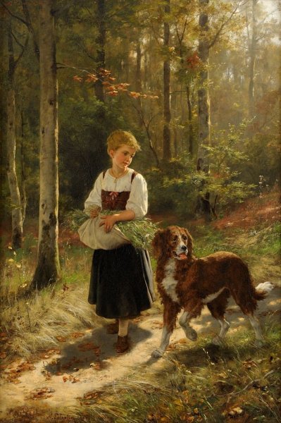 Hubert Salentin (1822-1910) - немецкий художник-живописец