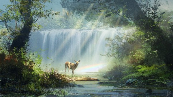 Красивые пейзажи с животными