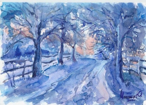 Холодные цвета в живописи