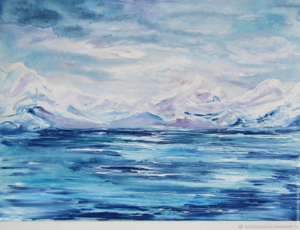 Декоративная живопись зима