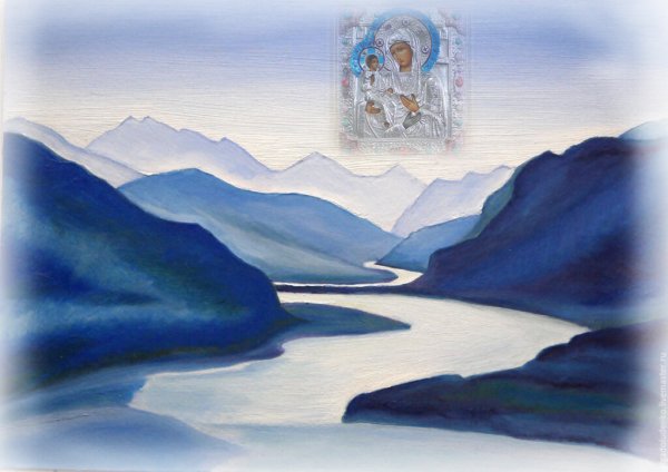 Зимний пейзаж акварель по сырому