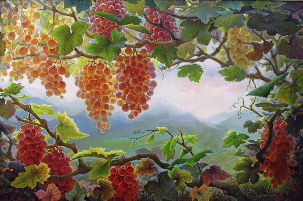 Живопись Вита Козак,виноград