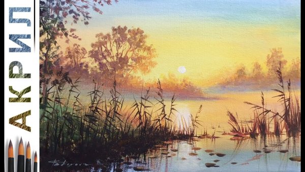 Анурисуй гуашь осень