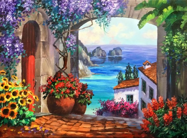 Анурисуй Катя Федорова летний пейзаж