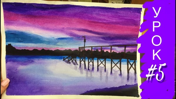 Анурисуй Катя Федорова пейзаж с рекой