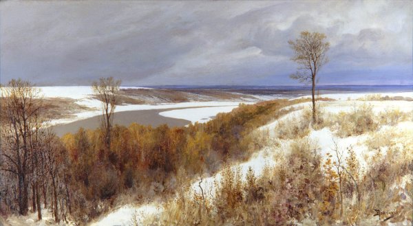 Поленов ранний снег 1891