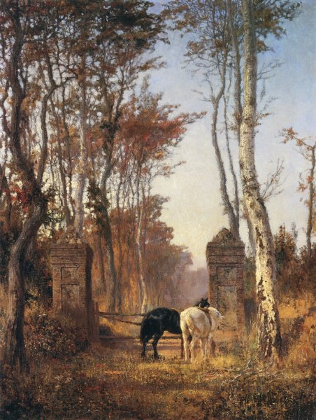 Василий Поленов. «В парке. Местечко вёль в Нормандии», 1874