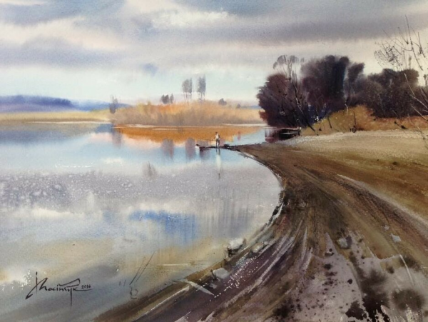 Манухов Пейзажная акварель