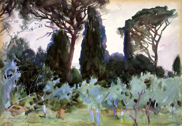 Джон Сингер акварели