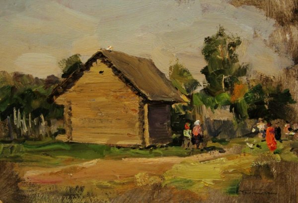 Ф Васильев деревенский пейзаж