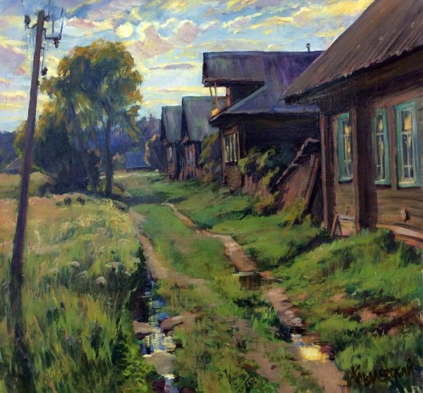 Советская деревня в живописи
