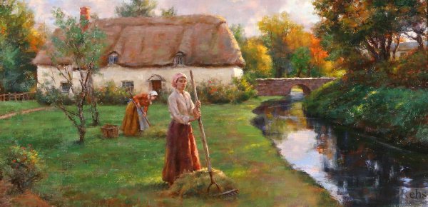 Светлана Грохотова картины сенокос