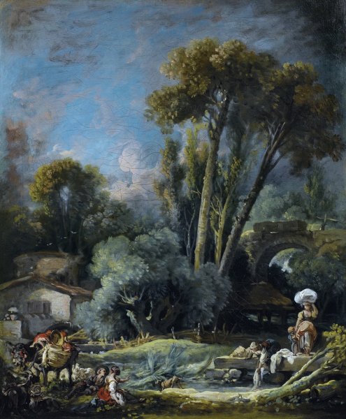 Франсуа Буше "пейзаж в окрестростях Бове"