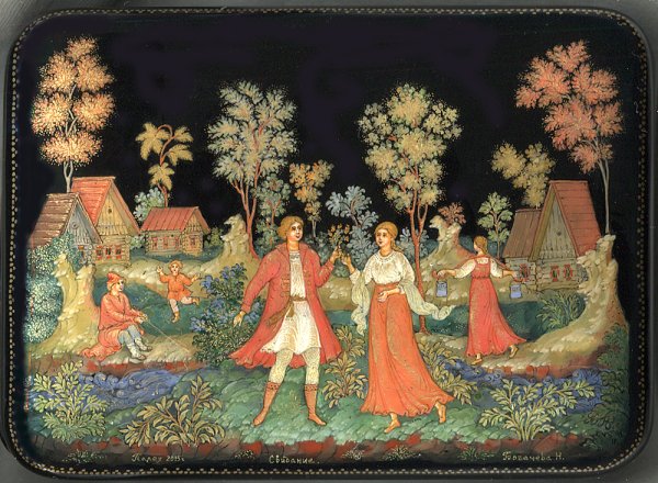 Холуй Палехская роспись это