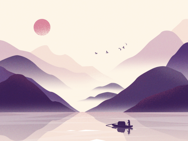 Пейзаж в иллюстраторе для новичков