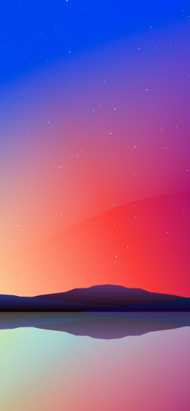 Пейзаж с градиентной заливкой