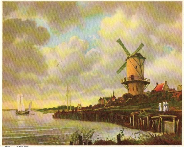 Мельница в вейк-Бей-Дюрстеде Рейсдал 1670