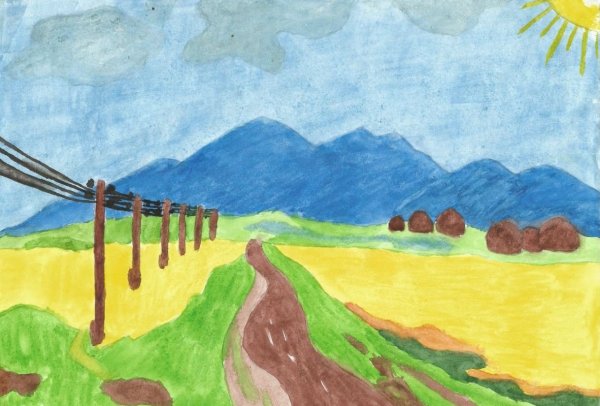 Рисунки красками