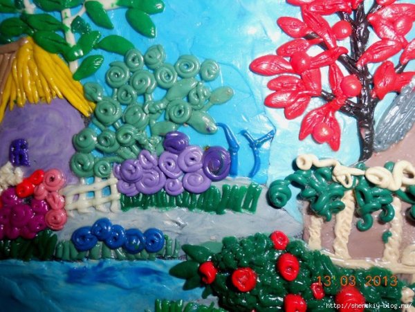 Картины из пластилина