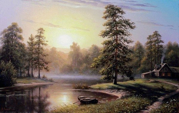 Живопись летние пейзажи природы-Алексей Сычев