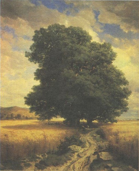 Александр калам пейзаж с дубами 1859