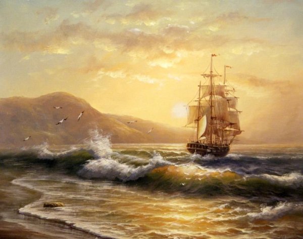 Морские пейзажи Сатарова Михаила