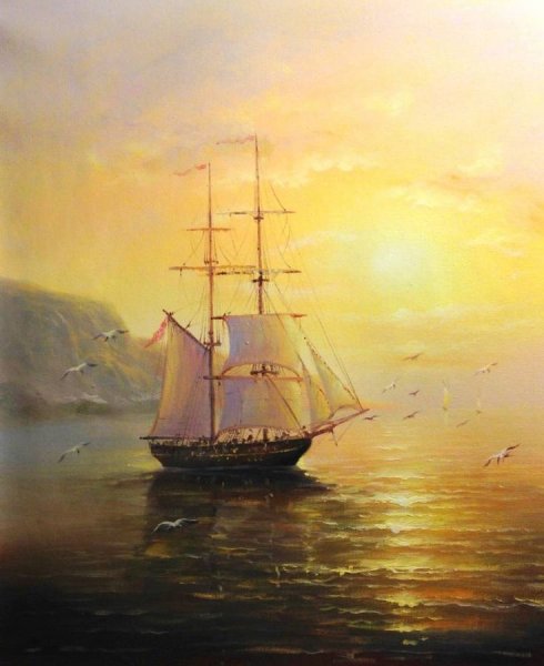 Арнесен Вильгельм Arnesen Vilhelm 1865-1948 датский художник-маринист