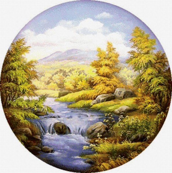 Пейзаж в круге