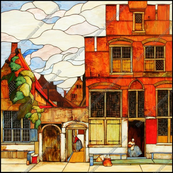 Витраж город