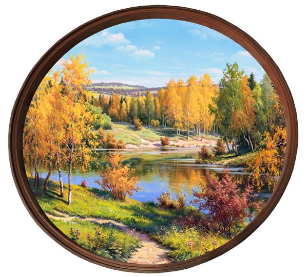 Пейзаж на тарелке