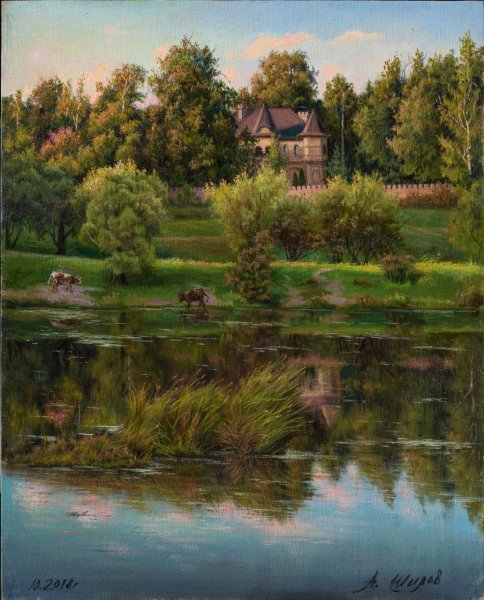 Февраль Переделкино картина Шилова