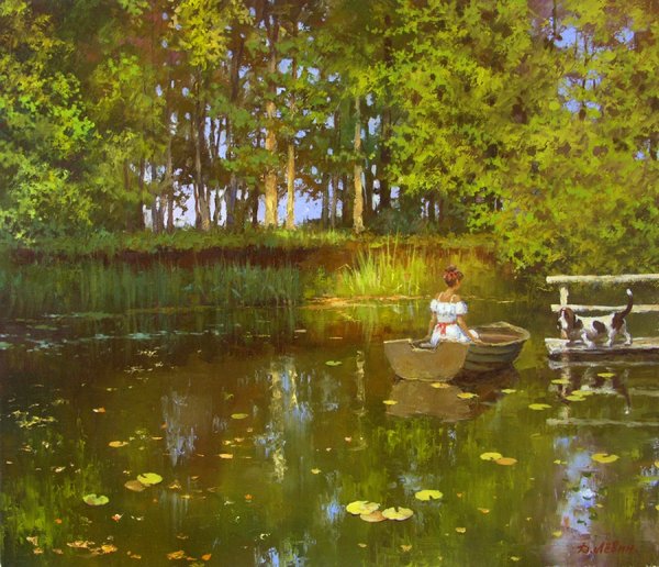 Картины пейзажи художник Левина Виктория