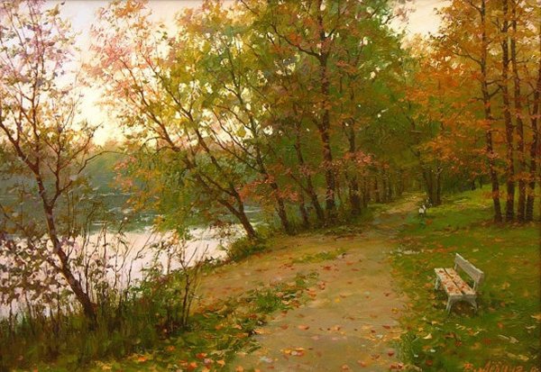 Деревня живопись Дмитрий Левин