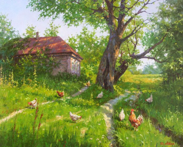 Картины пейзажи художник Левина Виктория