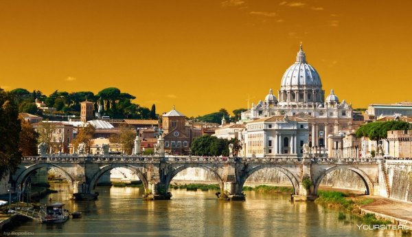 Собор Святого Петра Ватикан закат