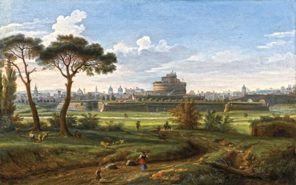 Собор Святого Петра и мост в Ватикане