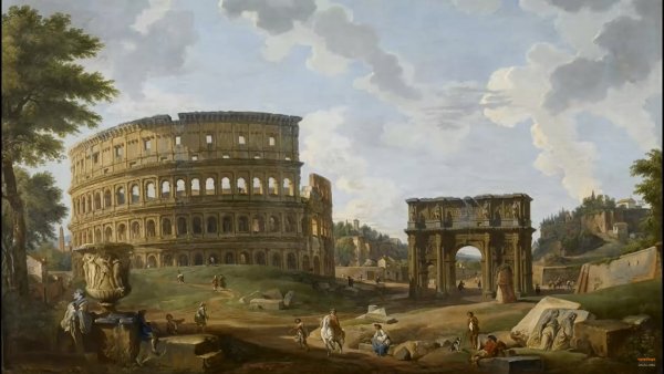 Сильвестр Щедрин. "Новый Рим. Замок Святого ангела", 1823—1825