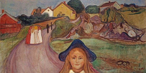 Эдвард Мунк девушки на мосту