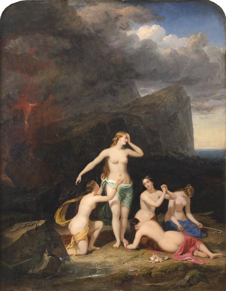 Асис и Галатея картина