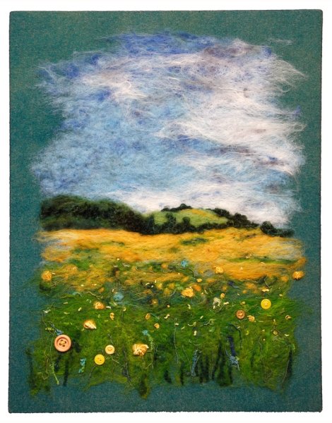 Пейзаж шерстью