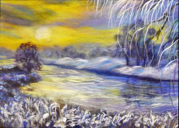 Шерстяная акварель Эммы Пшеничниковой