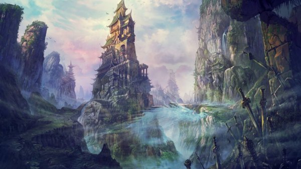 Нереальные пейзажи фэнтези