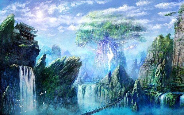 Нереальные пейзажи фэнтези