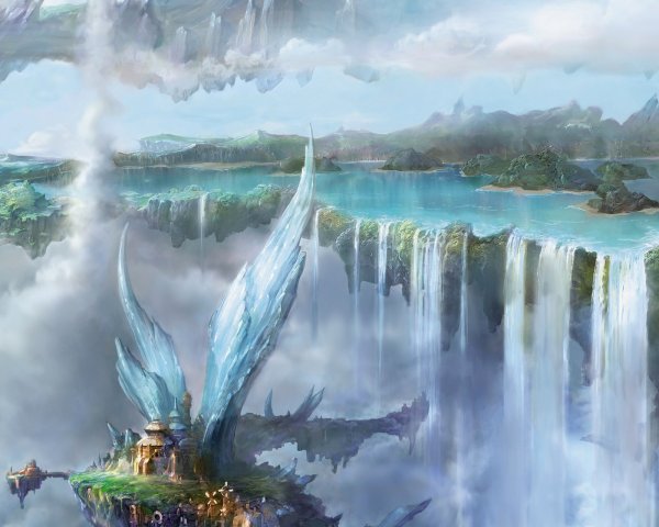 Водопад арт фэнтези