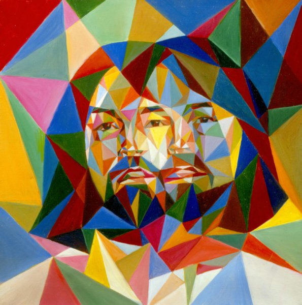 Никас Сафронов автопортрет кубизм