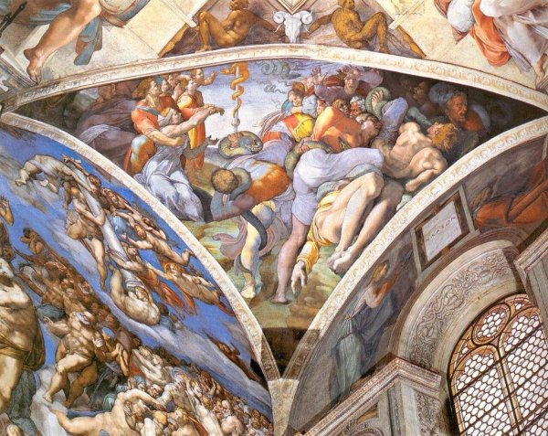 Микеланджело роспись Сикстинской капеллы