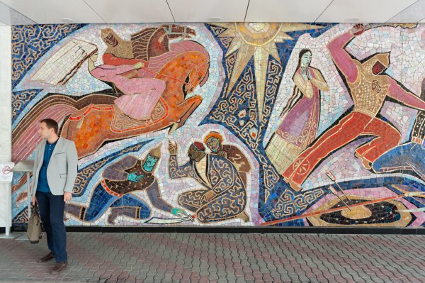 Советская монументальная мозаика Таджикистана